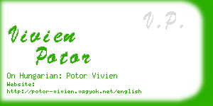 vivien potor business card